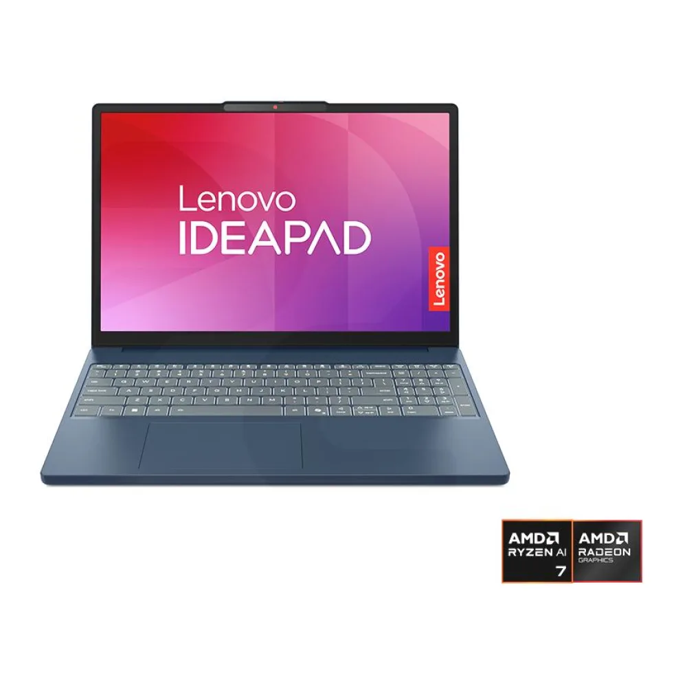 Notebook Ideapad Slim 3 Gen 10 Amd Ryzen 7-8840HS 15.3" 60HZ Wuxga 16GB 512GB Windows 11 Home Azul 83KA009YCL Lenovo