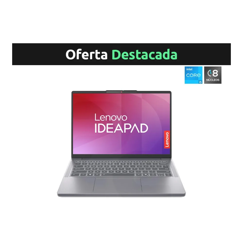 Notebook Ideapad Slim 3 Gen 10 Intel Core I5-13420H 14" Wuxga 60HZ 8GB 512GB Ssd Windows 11 Gris 83K0002KCL Lenovo