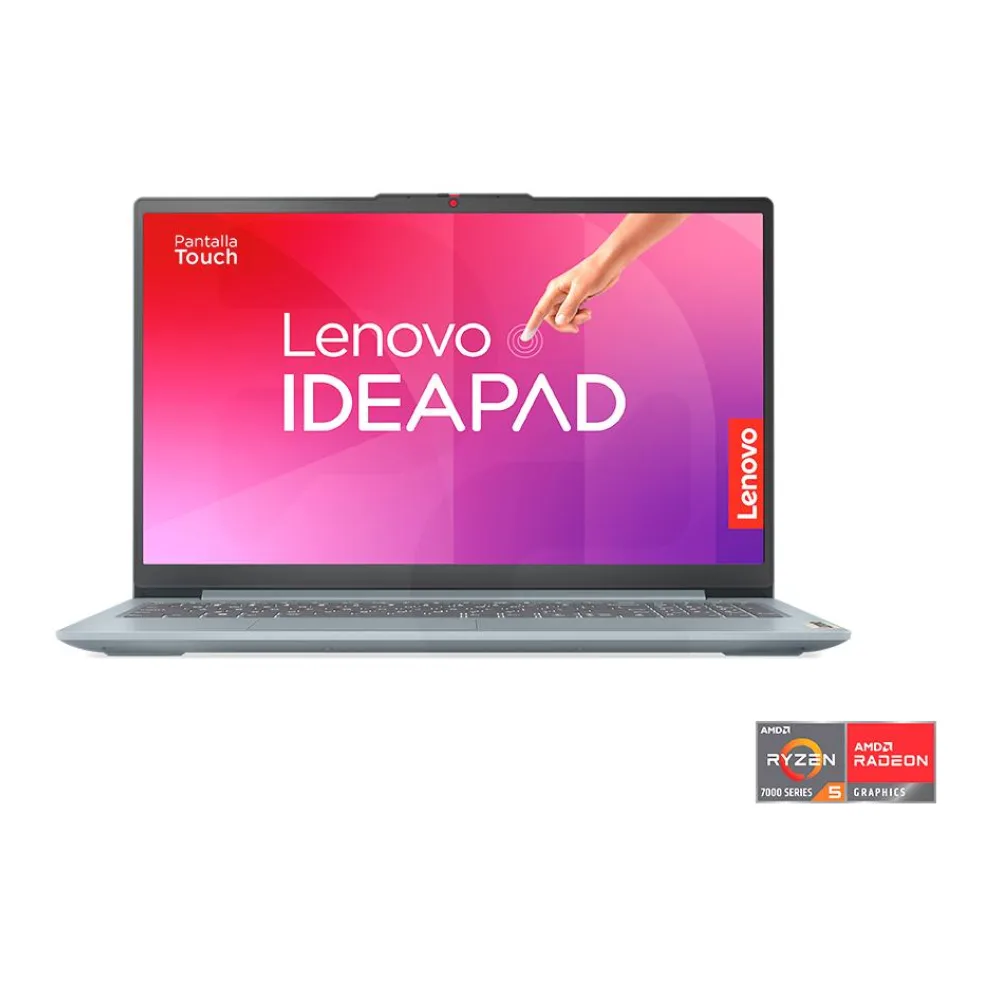 Notebook Ideapad Slim 3 Gen 8 Amd Ryzen 5-7520U 15.6" Touch 60HZ 8GB 512GB Windows 11 Home Artic Grey 82XQ01VSCL Lenovo