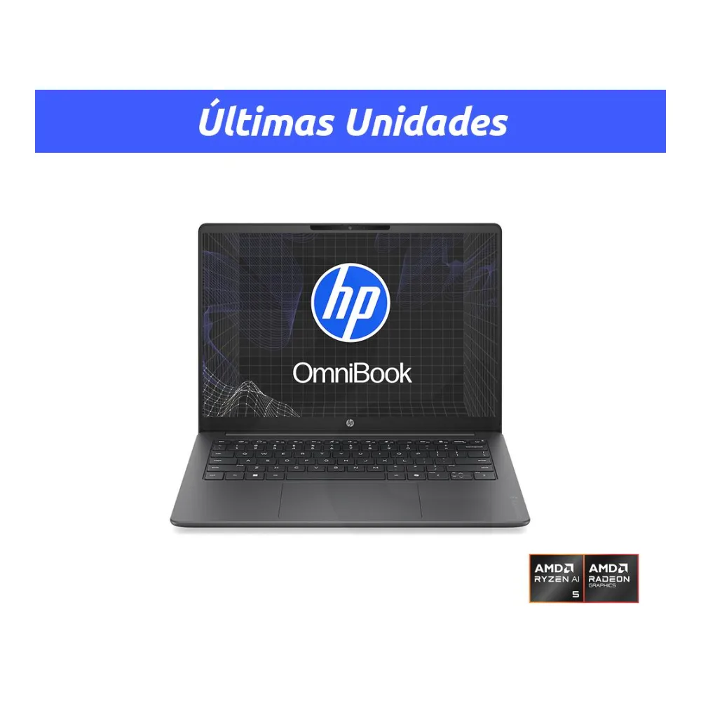 Notebook Omnibook 3 14-HY0050LA Amd Ryzen 5-40 14" 8GB 512GB Ssd Windows 11 Home Silver HP