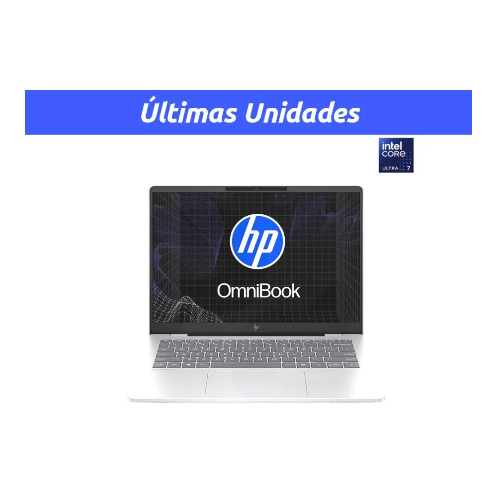 Notebook Omnibook 7 Ai Intel Core Ultra 7-255U 14" 2K 60HZ 16GB 1TB Ssd Windows 11 Home Plata 14-FR0070LA HP