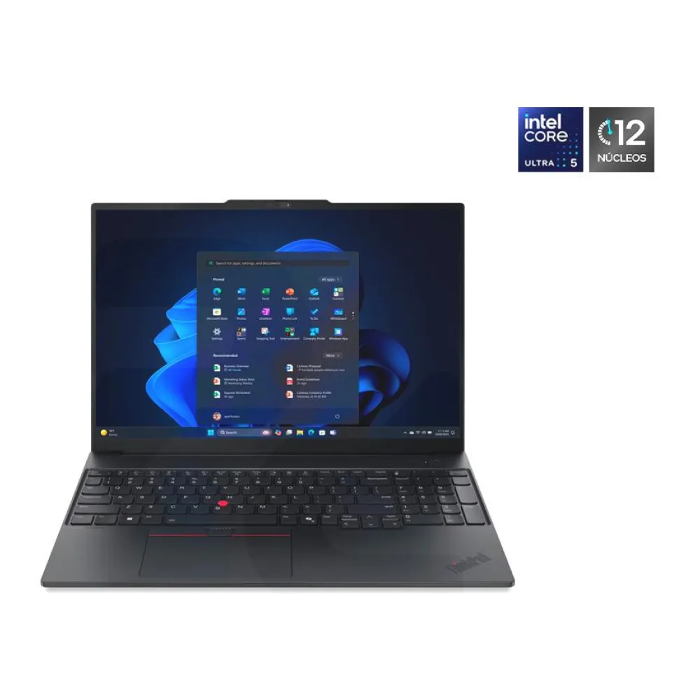 Notebook Thinkpad E16 GEN3 Intel Ultra 5-225U 16" 16GB 512GB Ssd Windows 11 Pro 21SS000LCL Lenovo