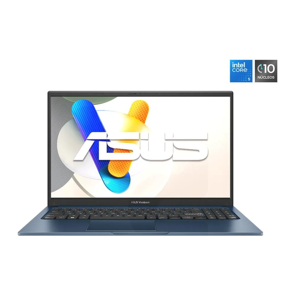 Notebook Vivobook 15 Intel Core 5-120U 15.6" 60HZ 16GB 512GB Ssd Windows 11 Home Azul X1504VA-BQ4206W Asus