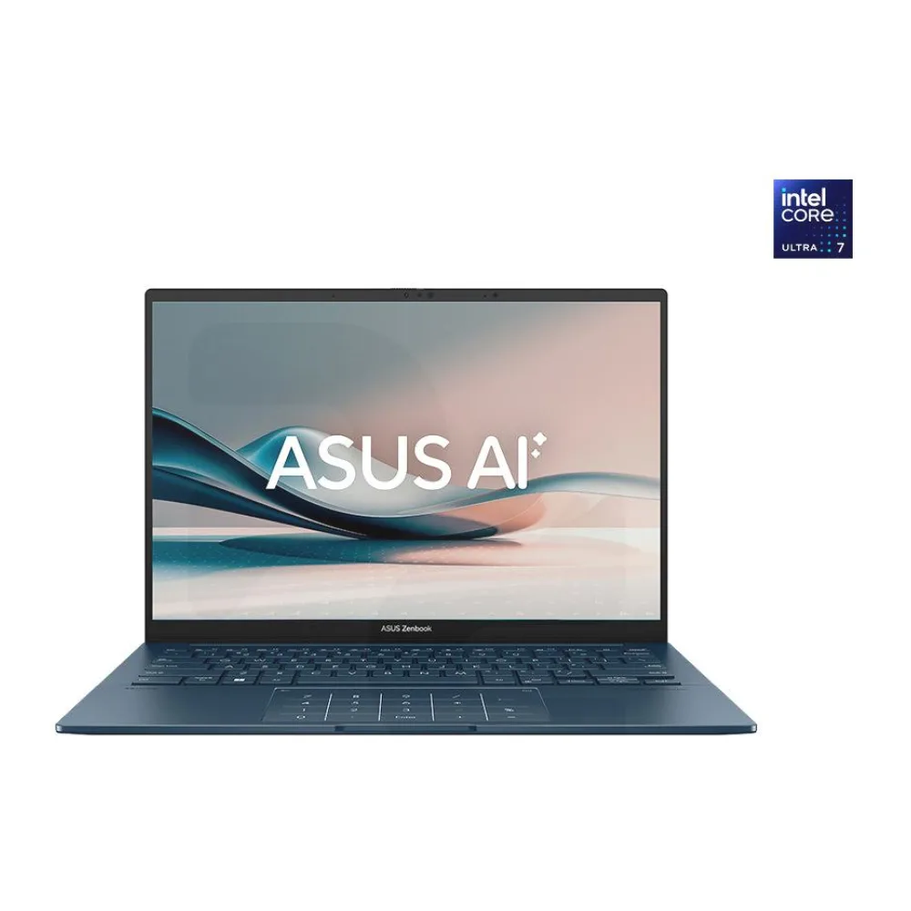 Notebook Zenbook 14 Intel Ultra 7-255H 14" 120HZ 16GB 1TB Ssd Windows 11 Home Azul UX3405CA-SU931W Asus