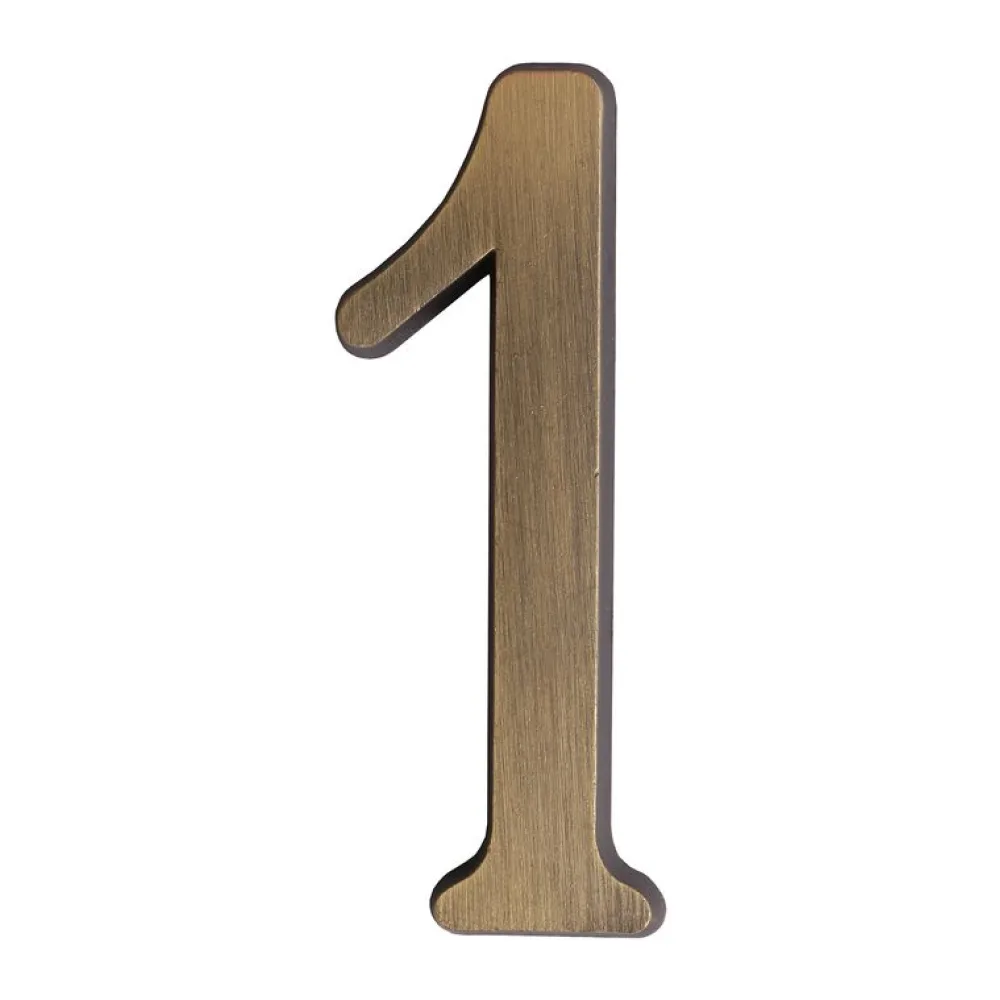 Número para Casa #1 Bronce Envejecido Poli