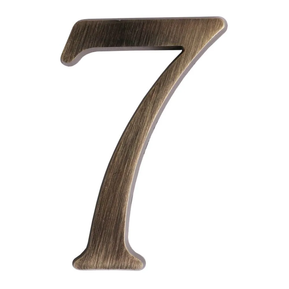 Número para Casa #7 Bronce Envejecido Poli