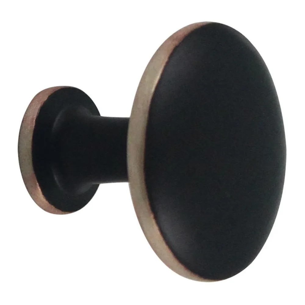 Pack 2 Pomos Clasic Laton Negro Fixser