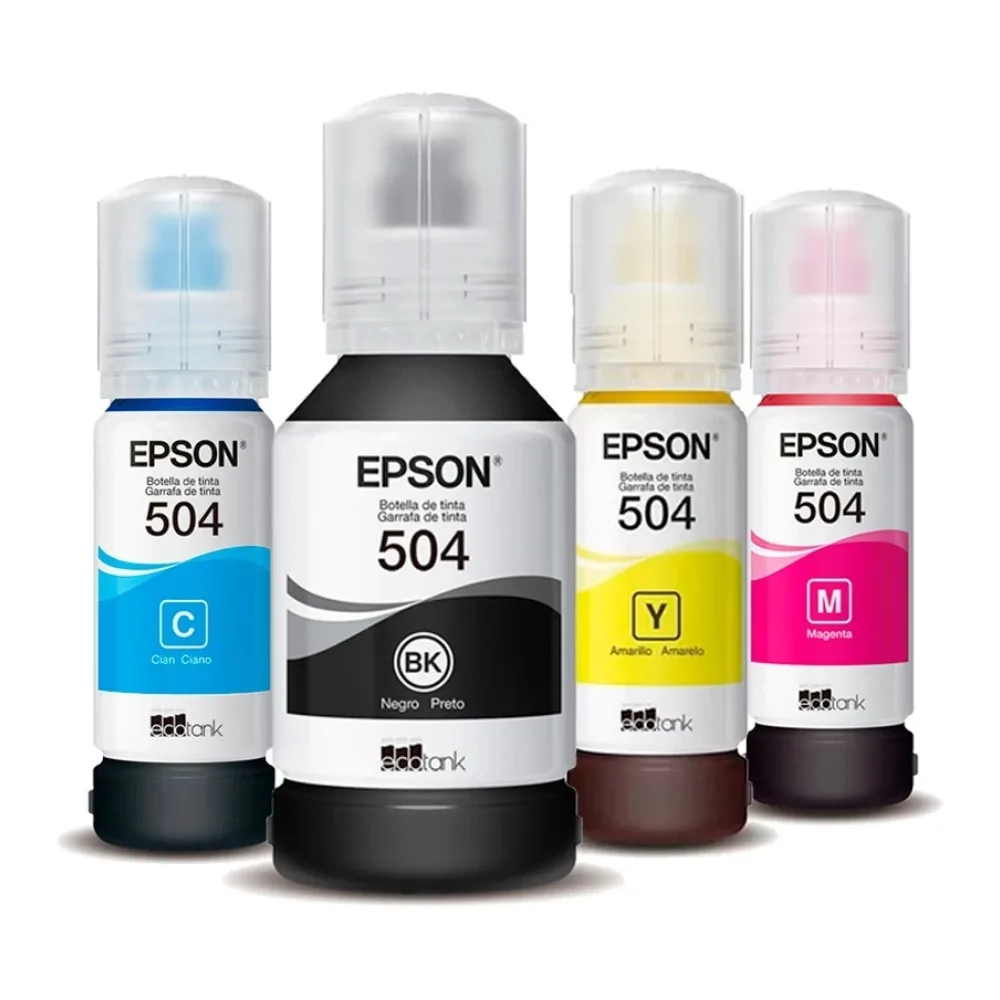 Pack Tintas Epson Originales T504 L4160 L4260 L6270