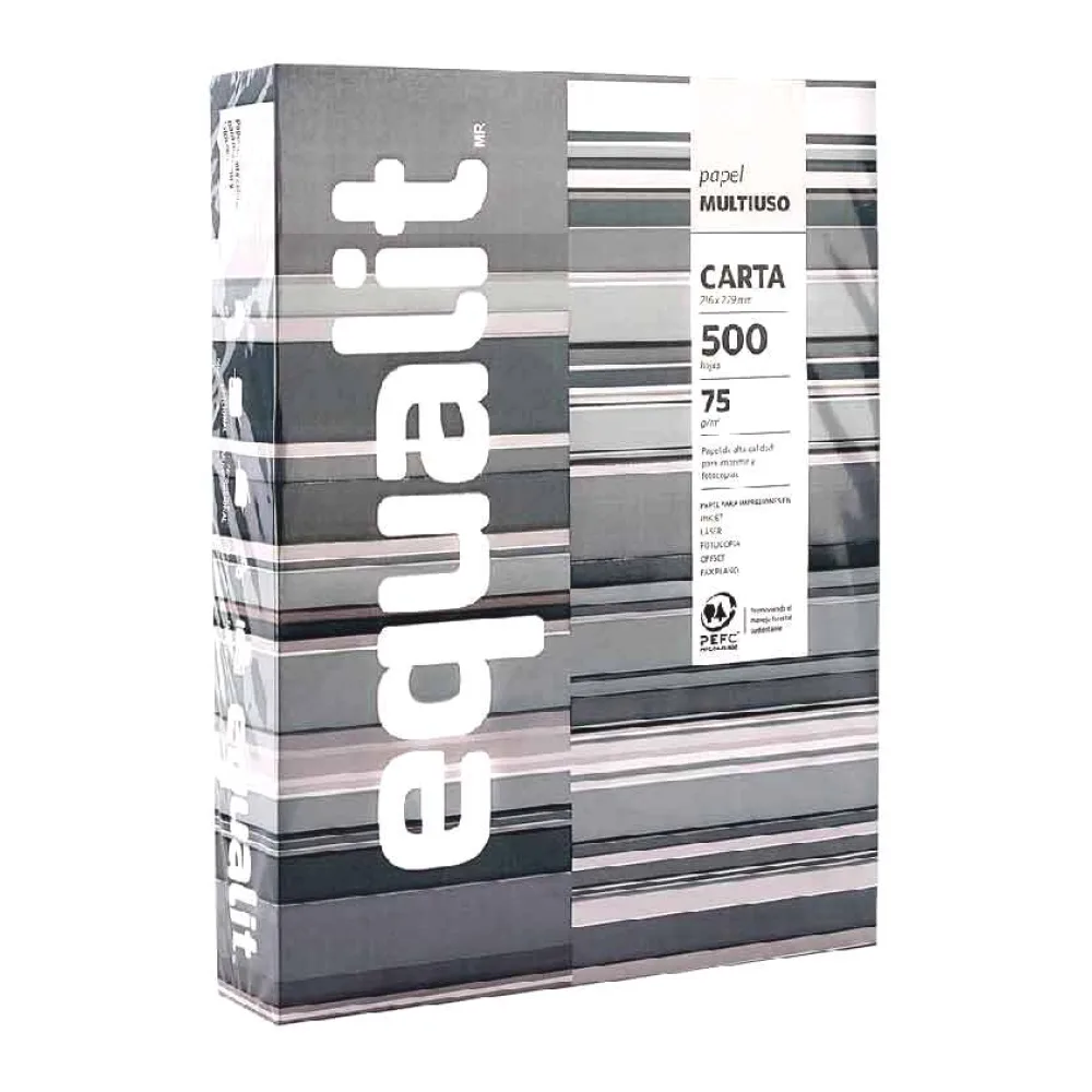 Papel Fotocopia Carta Resma 500 Hojas Equalit