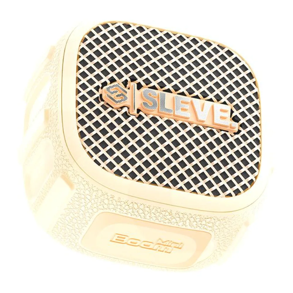 Parlantes Sleve Boom Mini Blanco Crema
