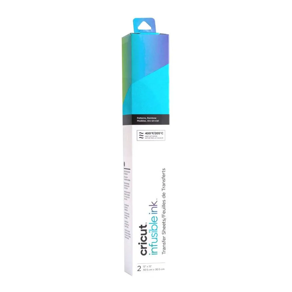 Patrones de Hojas de Transferencia de Tinta Infusible Ink Arcoíris 30,5 X 30,5 Cm (2UN) Cricut