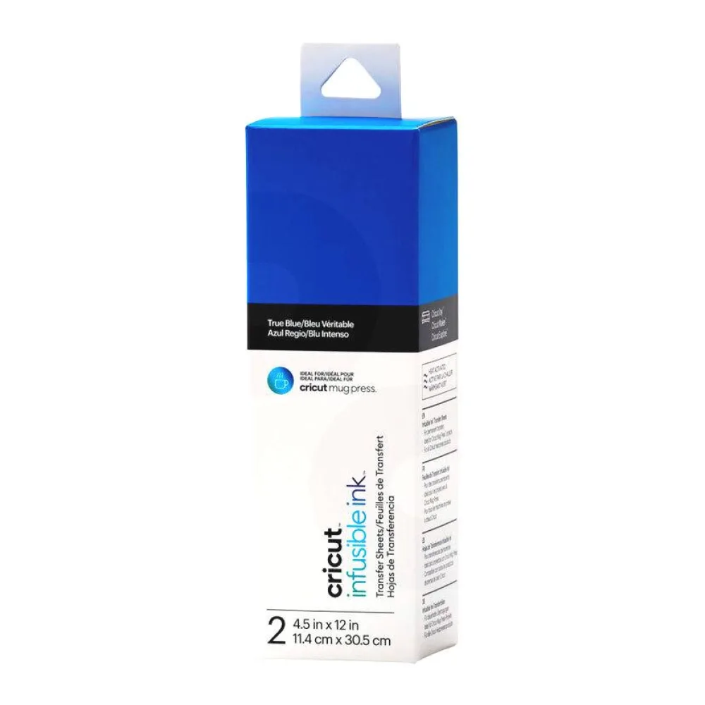 Patrones de Hojas de Transferencia de Tinta Infusible Ink Azul Verdadero 11,4 X 30,5 Cm (2UN) Cricut