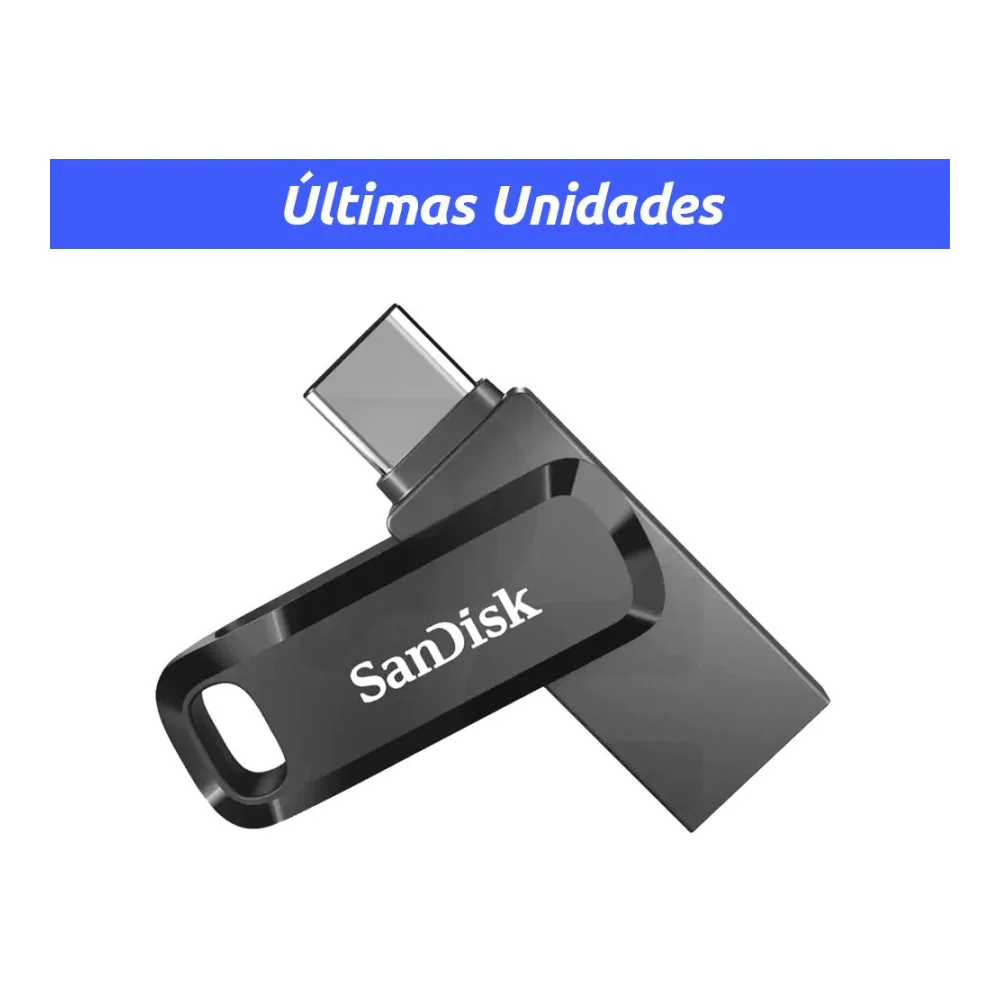 Pendrive 64GB Usb 3.2 Ultra Dual Drive Go Usb Tipo a y C Sandisk