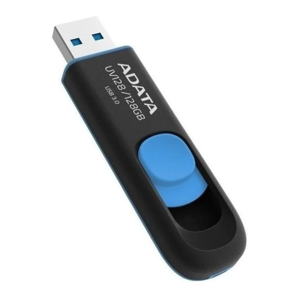 Pendrive Adata UV128 128GB 3.2 Gen 1 Negro y Azul