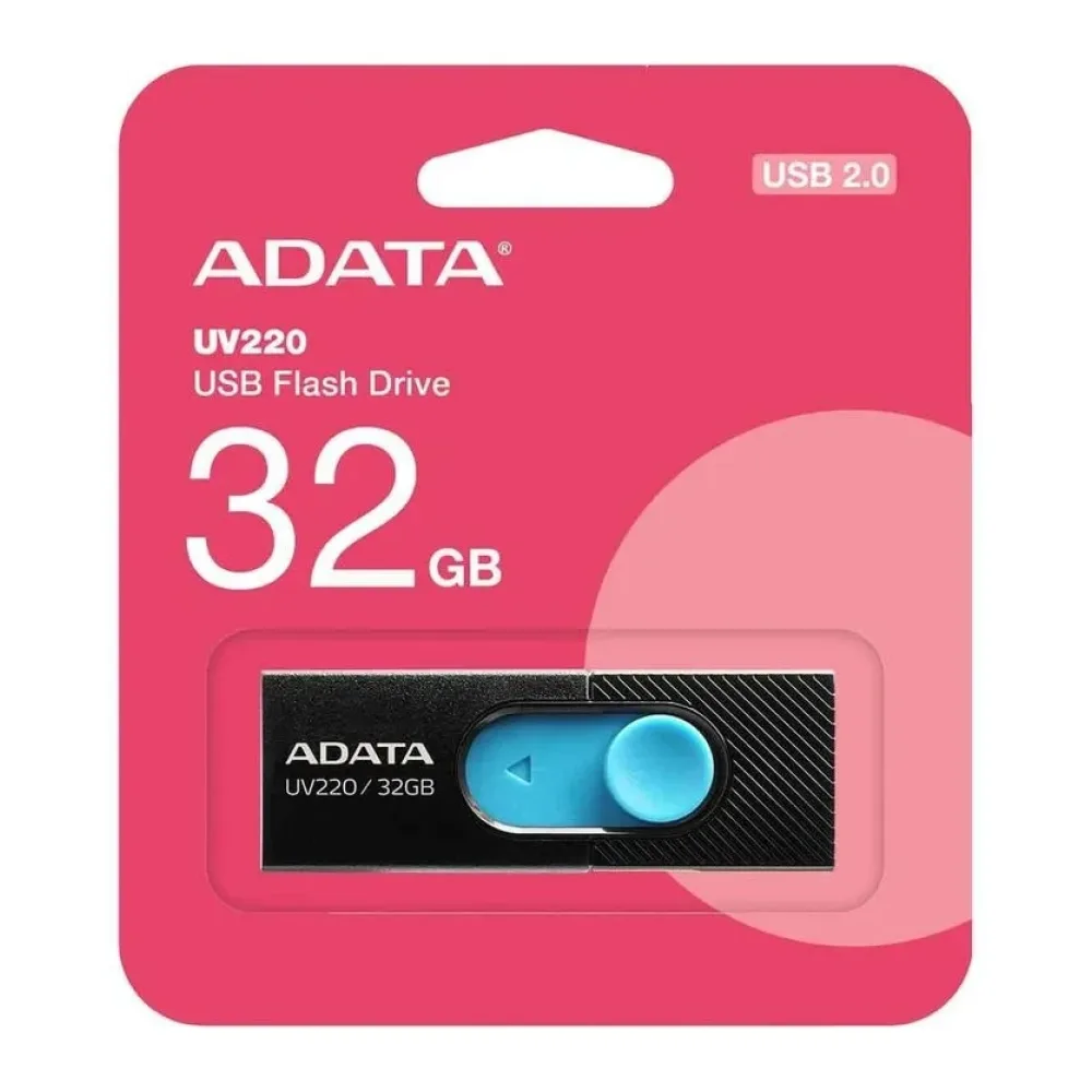 Pendrive Adata UV220 32GB Usb 2.0 Negro Azul