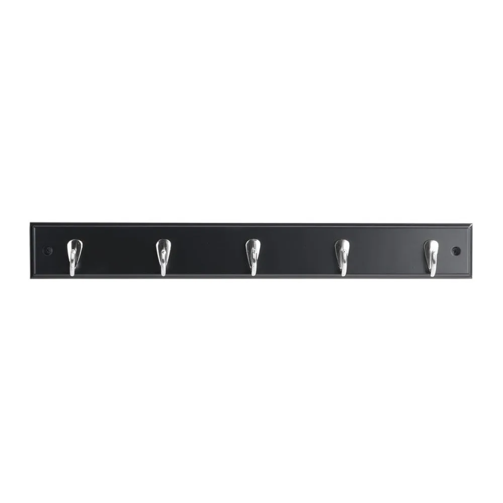 Perchero 5 Perchas Madera Negro Just Home Collection