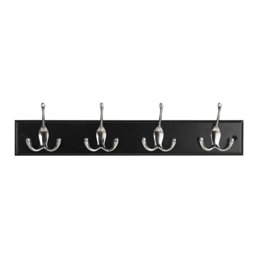 Perchero Par Doble Madera Negro Just Home Collection
