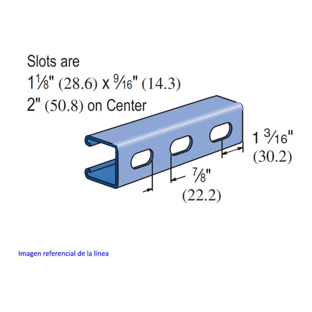 Perfil 41X41X3000X2.7MM (ss) A/inox Ran 337418436 Unistrut