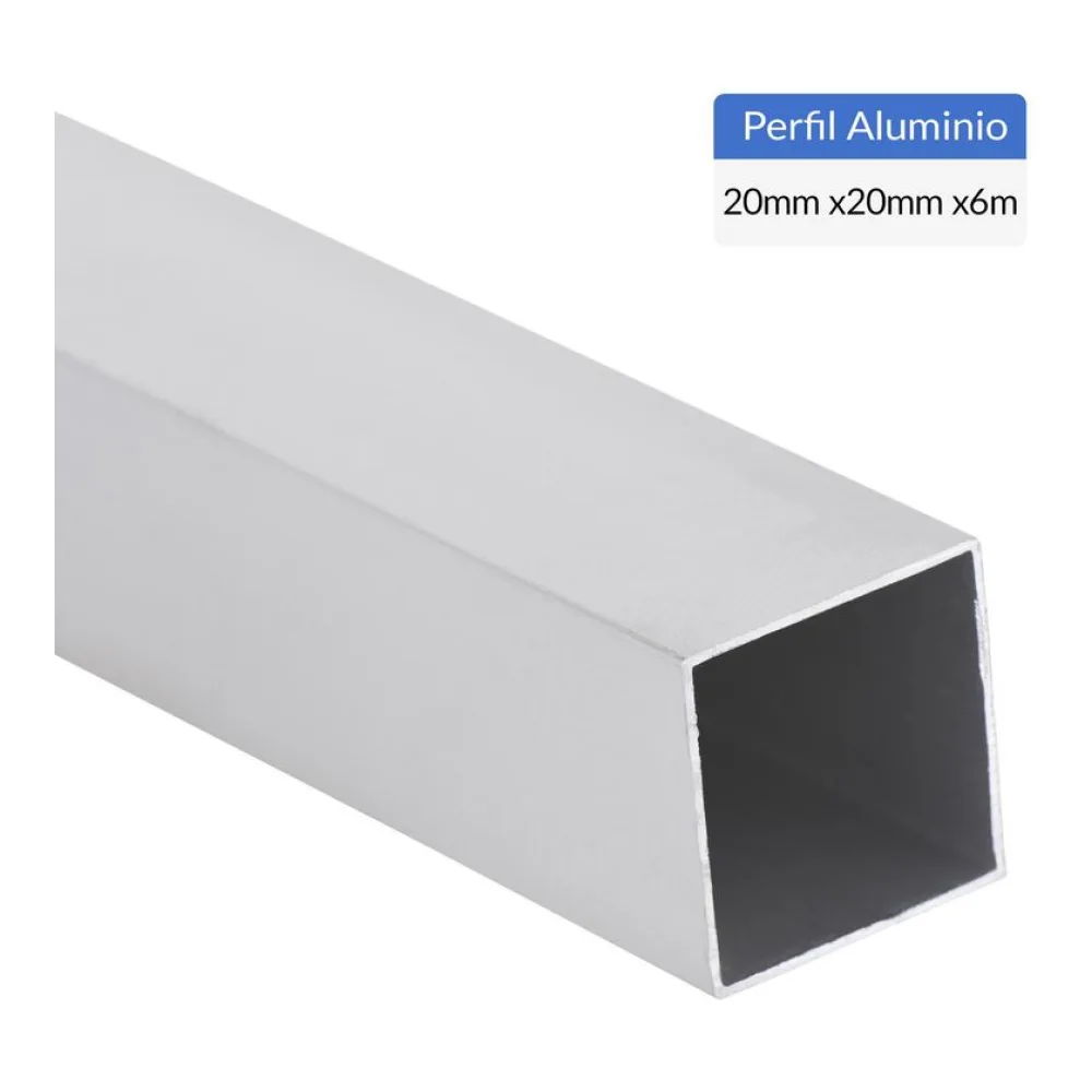 Perfil Tubular Blanco Aluminio 20X1 Mm 6 M Superfil