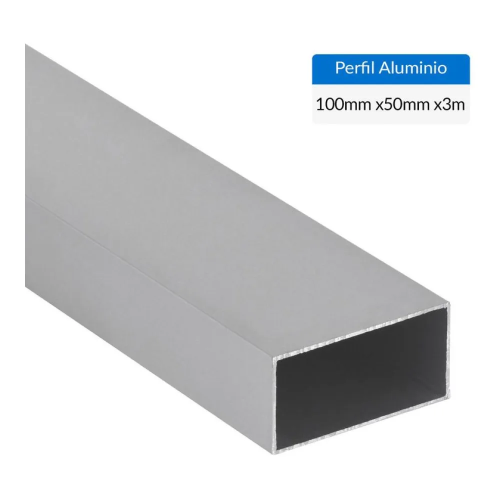 Perfil Tubular Gris Aluminio 100X1.5 Mm 3 M Superfil