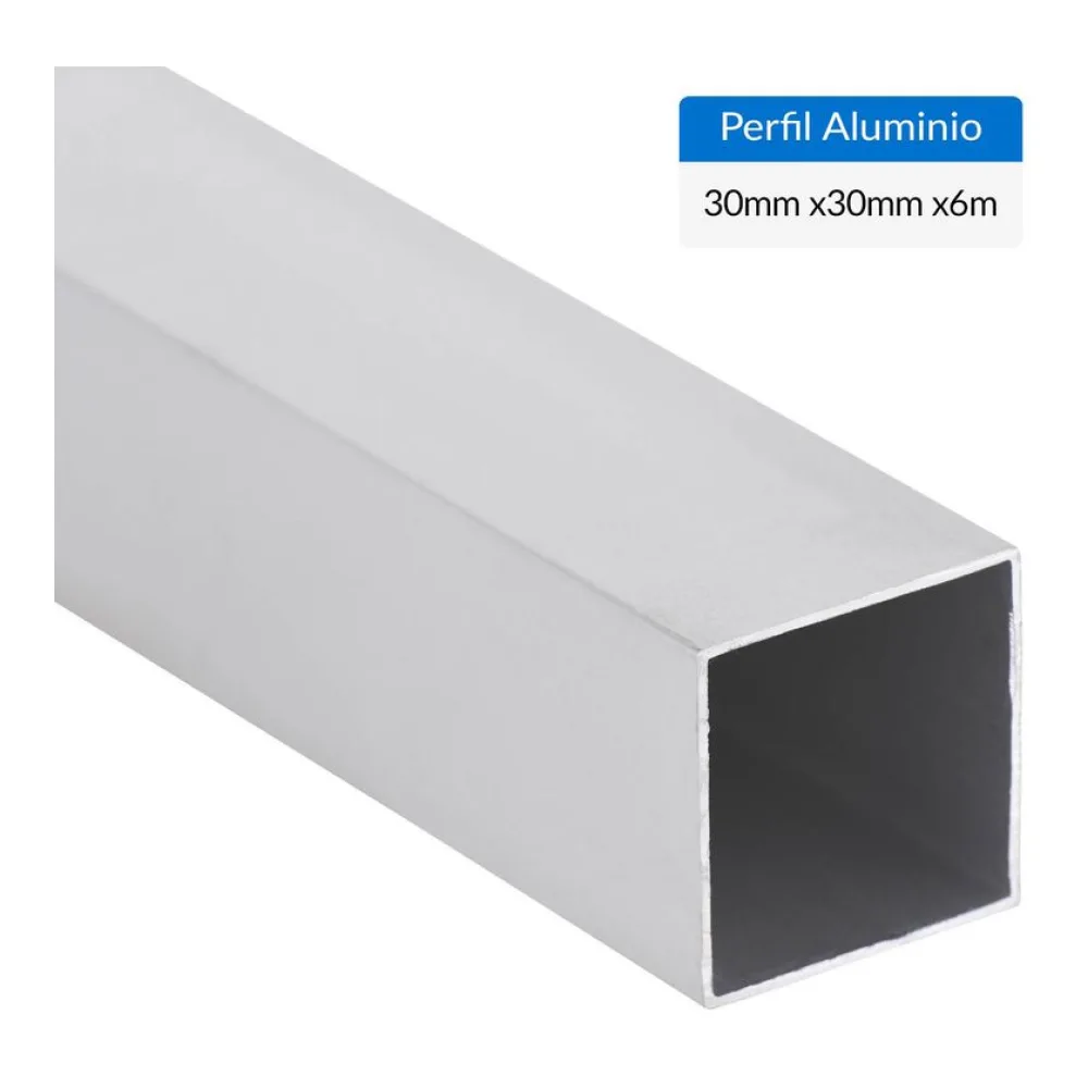 Perfil Tubular Gris Aluminio 30X1 Mm 6 M Superfil
