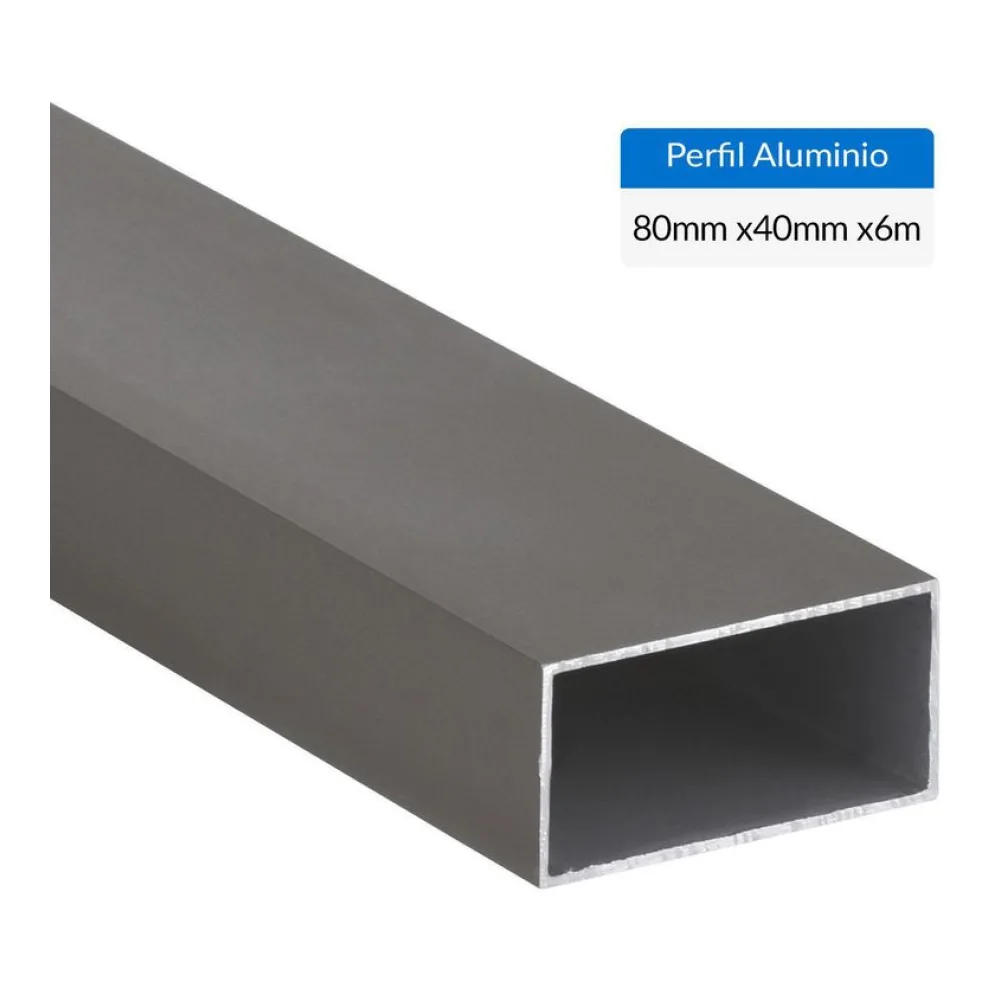 Perfil Tubular Gris Aluminio 40X1 Mm 6 M Superfil