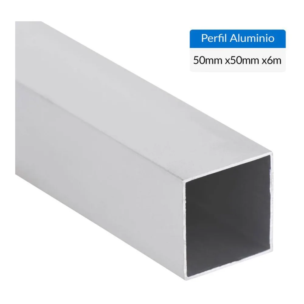 Perfil Tubular Gris Aluminio 50X1 Mm 6 M Superfil
