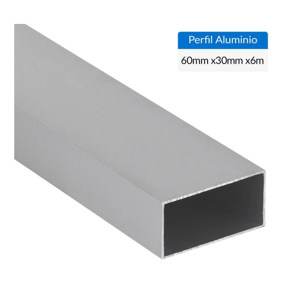 Perfil Tubular Gris Aluminio 60X1.2 Mm 6 M Superfil