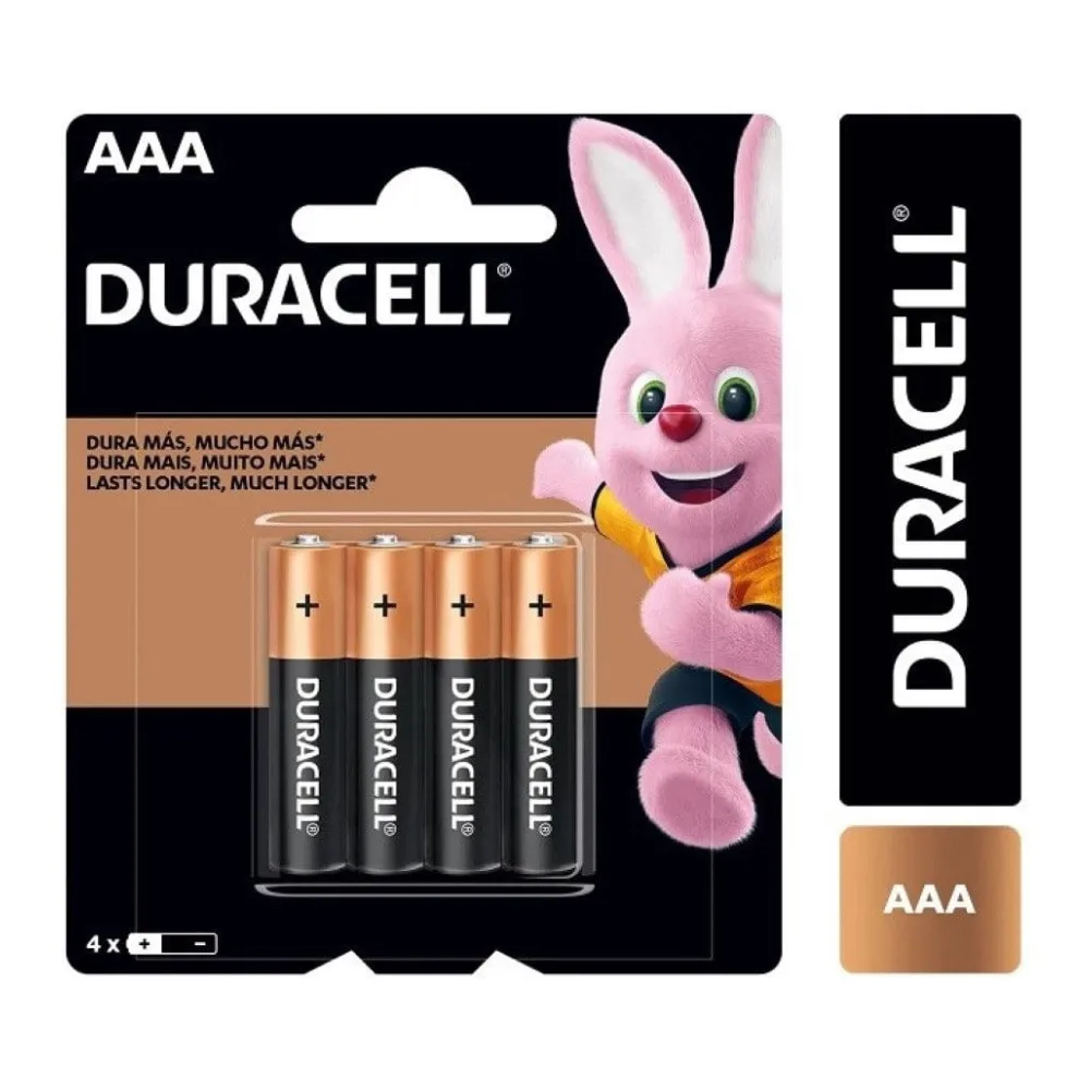 Pila Duracell Aaa Blister 4 Unidades Mts