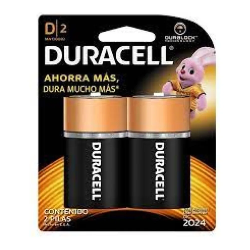 Pila Duracell Grande Blister 2 Unidades Mts