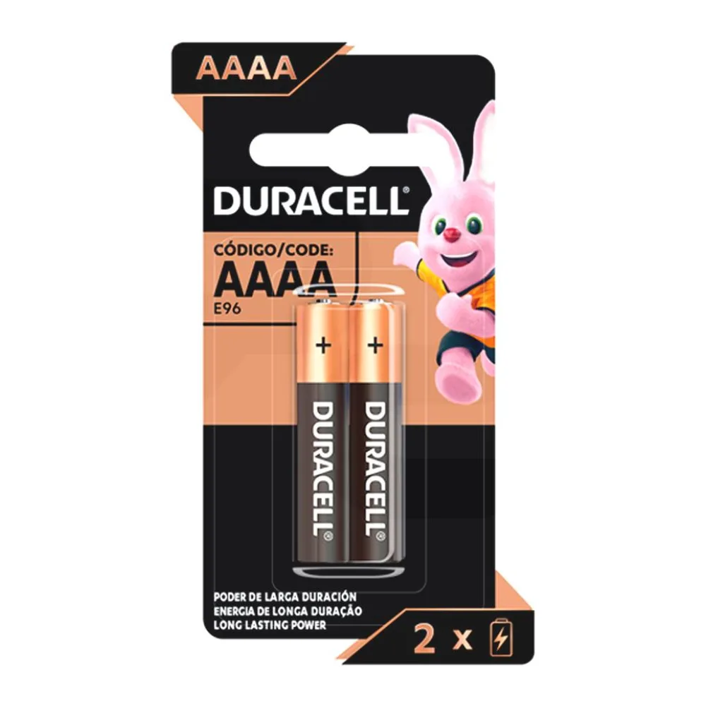 Pilas Alcalinas Aaaa, 2 Unidades Duracell