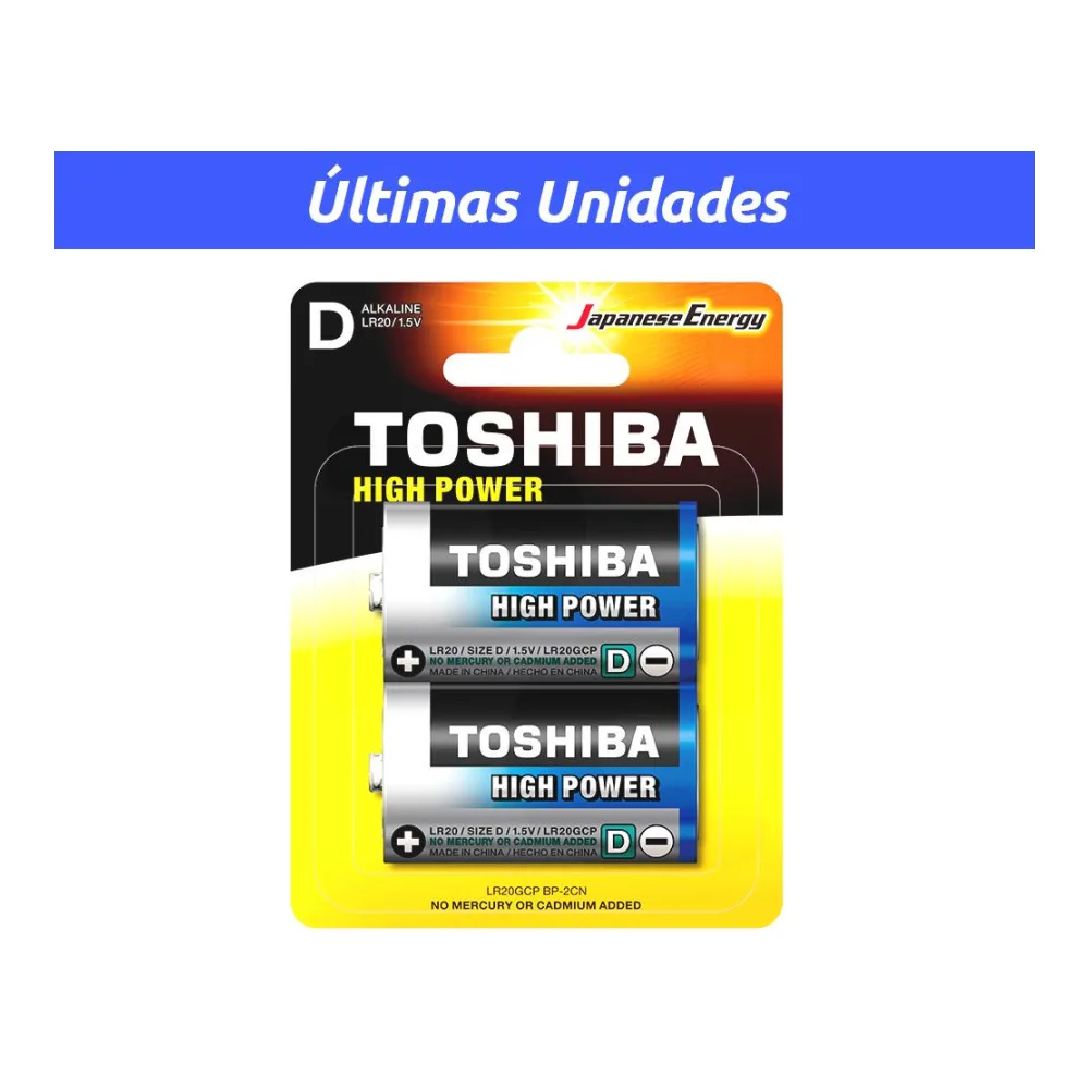 Pilas DX2 Alcalina Toshiba