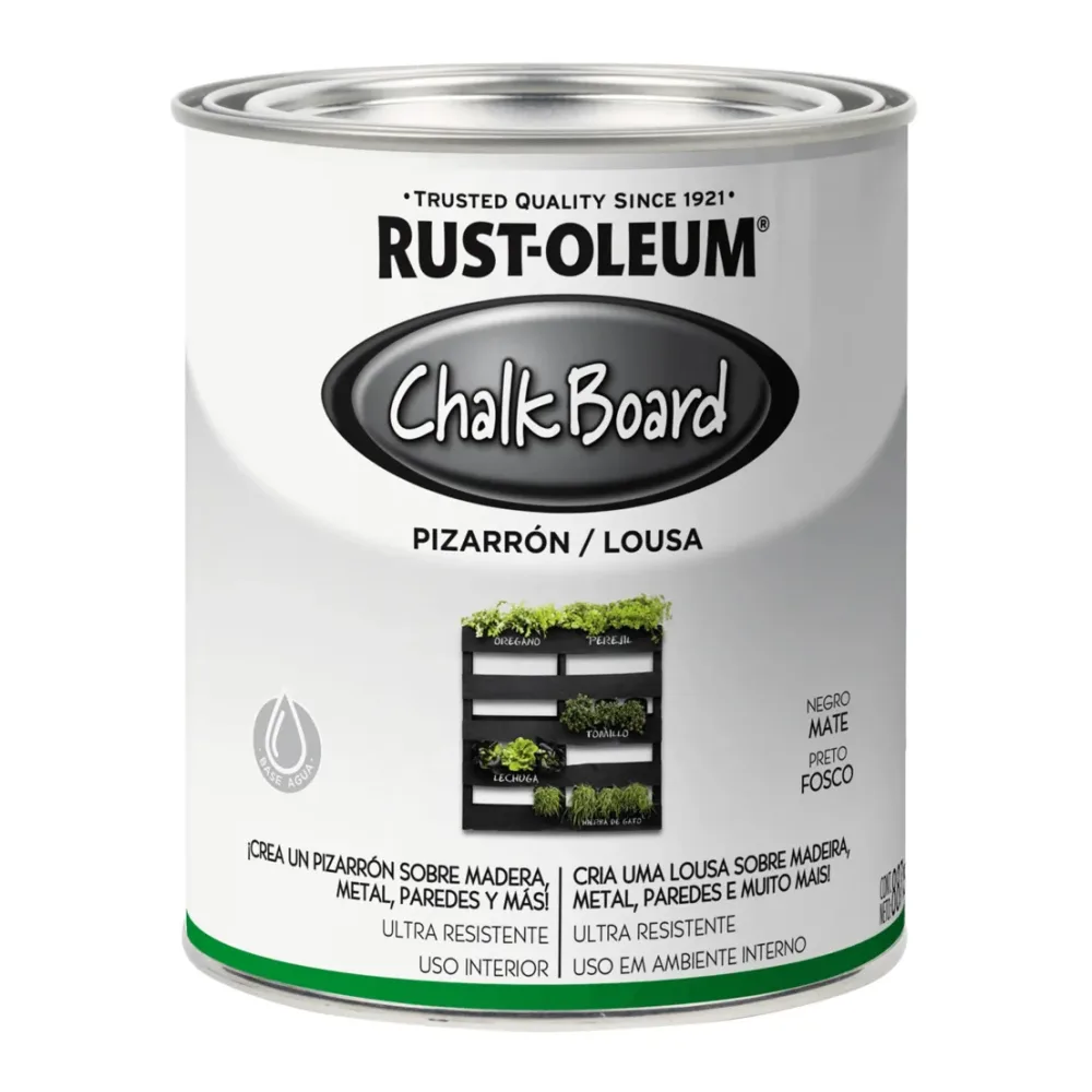 Pint. Rust-ol. Pizarron Brocha Negro 0.887LT Rust-oleum