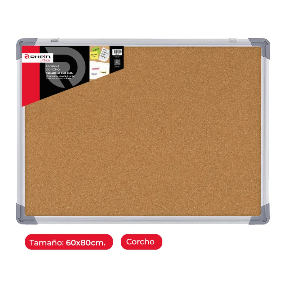 Pizarra Corcho 60 X 80 Cm Rhein