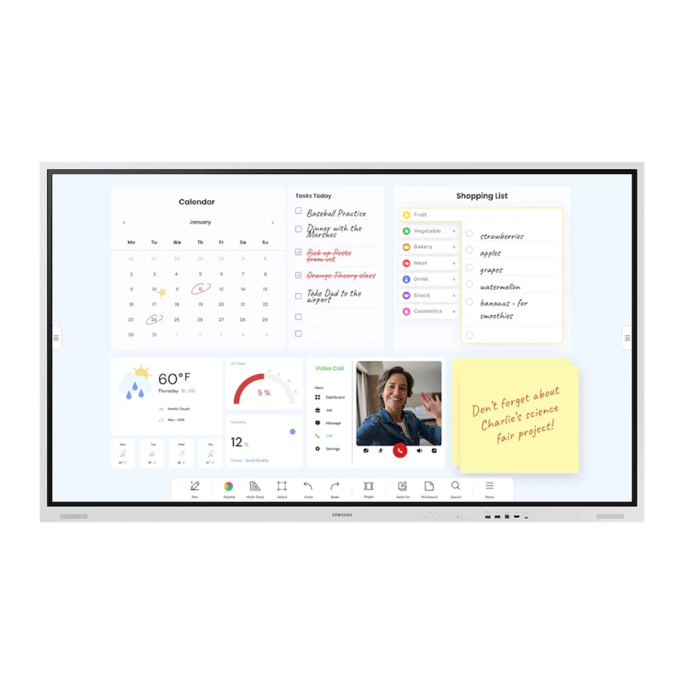 Pizarra Interactiva Samsung Interactive Pro 75 Pulgadas LH75WMBWLGCXZA