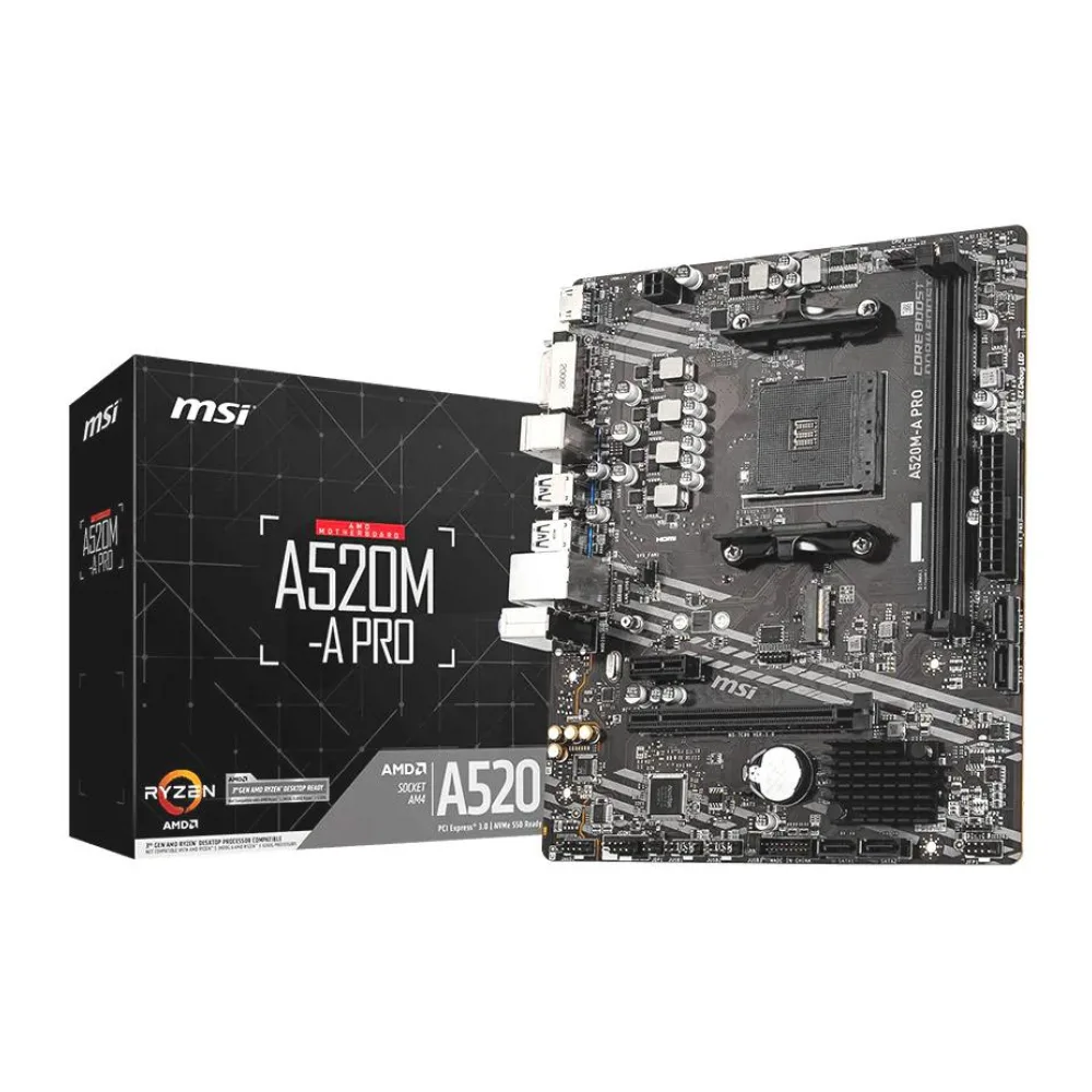 Placa Madre Amd A520M-A Pro (AM4) Msi