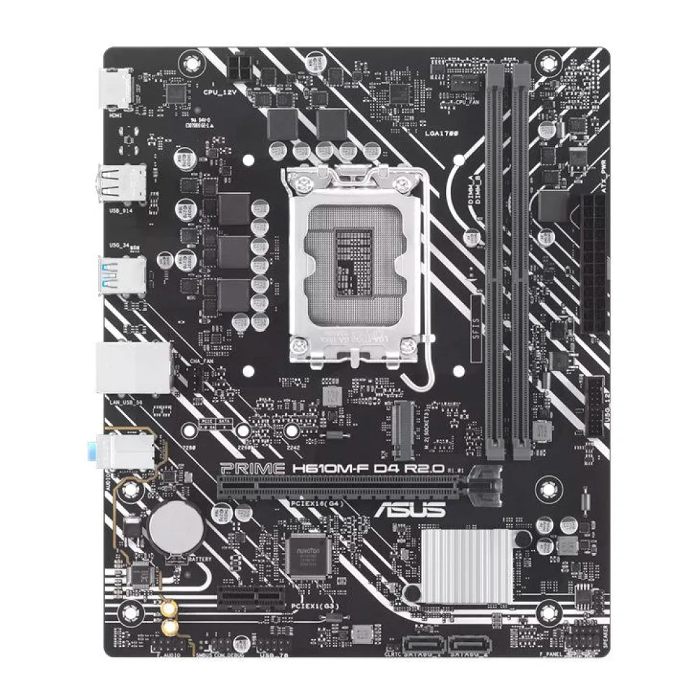 Placa Madre Intel H610M-F D4 R2.0 (S1700) Asus