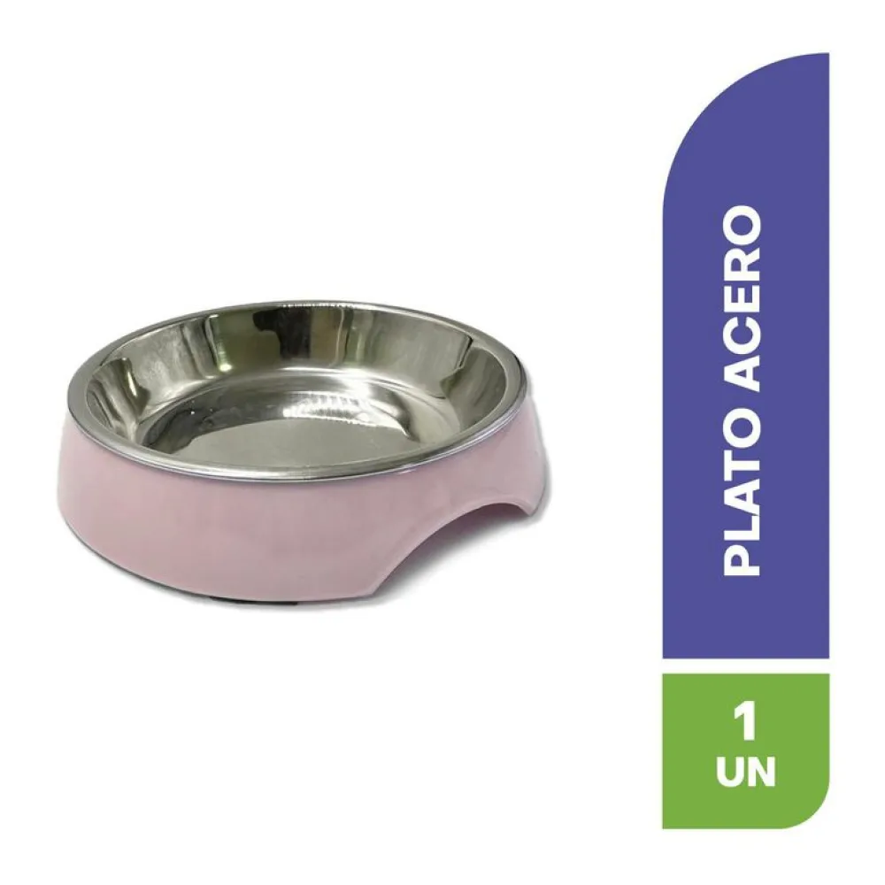 Plato de Acero Inoxidable Petizoos
