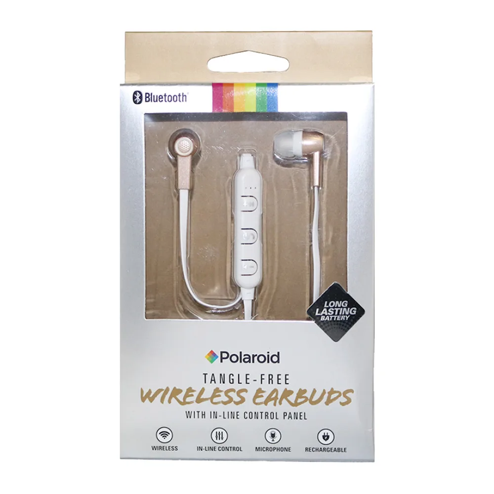 Polaroid Audífono Bluetooth Gris Gold