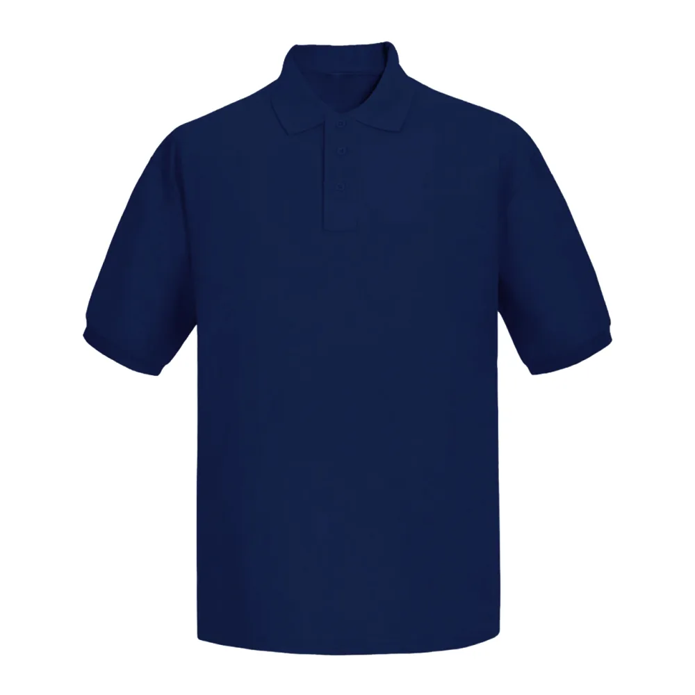Polera Pique Geolite Manga Corta Azul