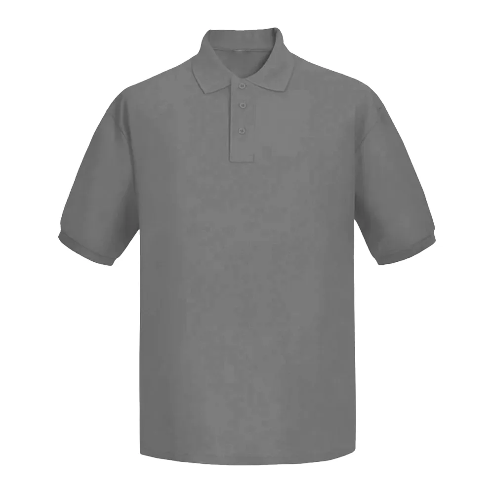 Polera Pique Geolite Manga Corta Gris