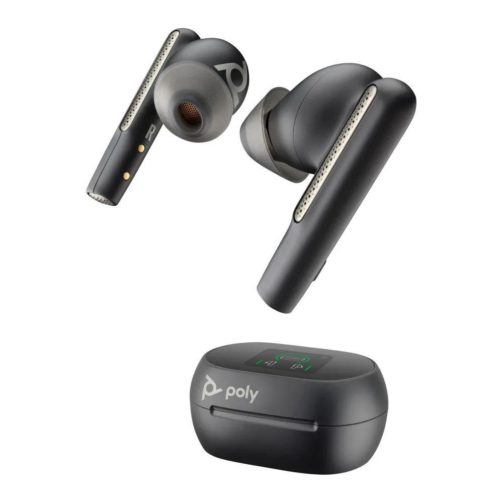 Poly Voyager Manos Libres con Funda Cargadora de Pantalla Táctil Usb-a True Wireless Earbuds