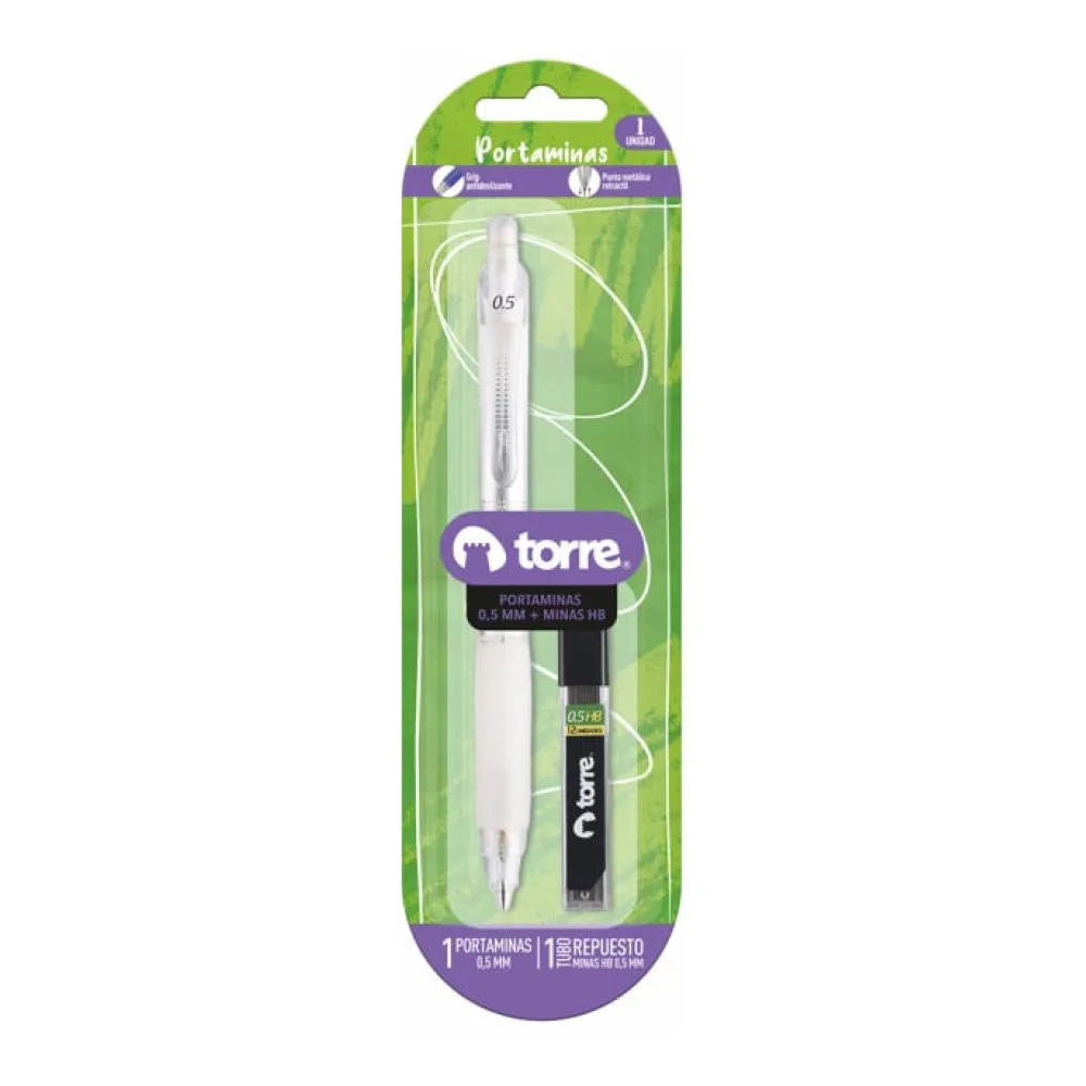 Portaminas 0,5 Mm + Minas Torre