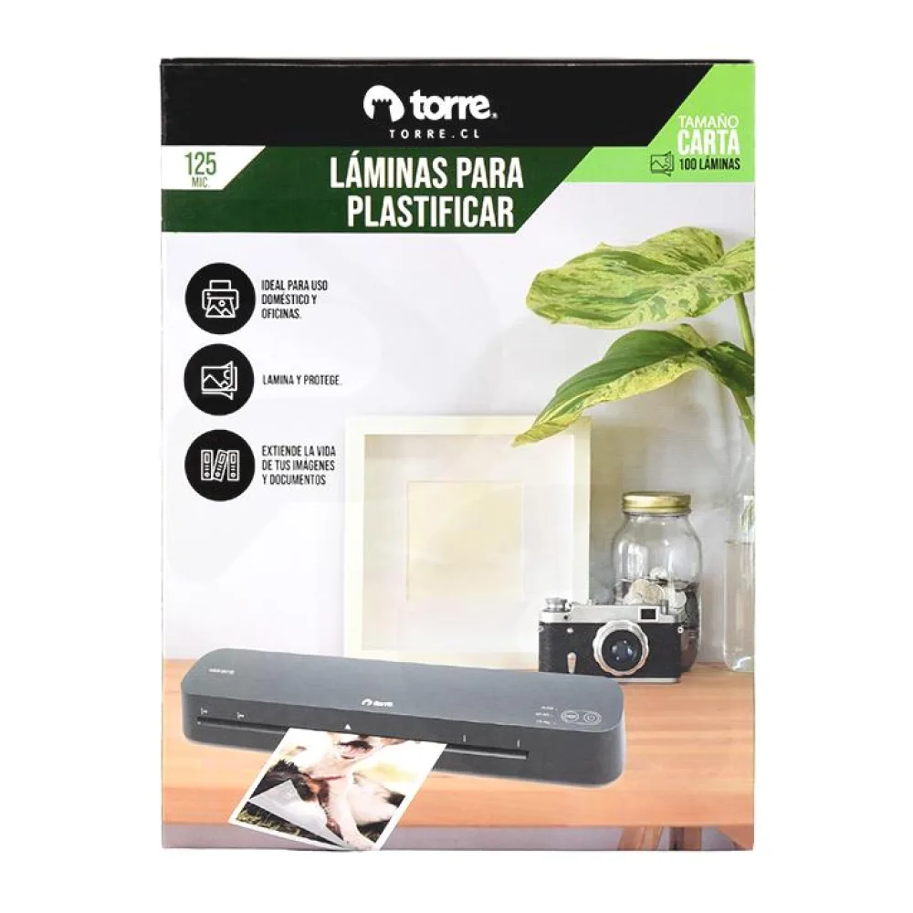 Pouch para Termolaminar Tamaño Carta (125 Mic) Torre