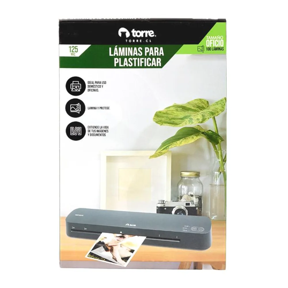 Pouch para Termolaminar Tamaño Oficio (125 Mic) Torre