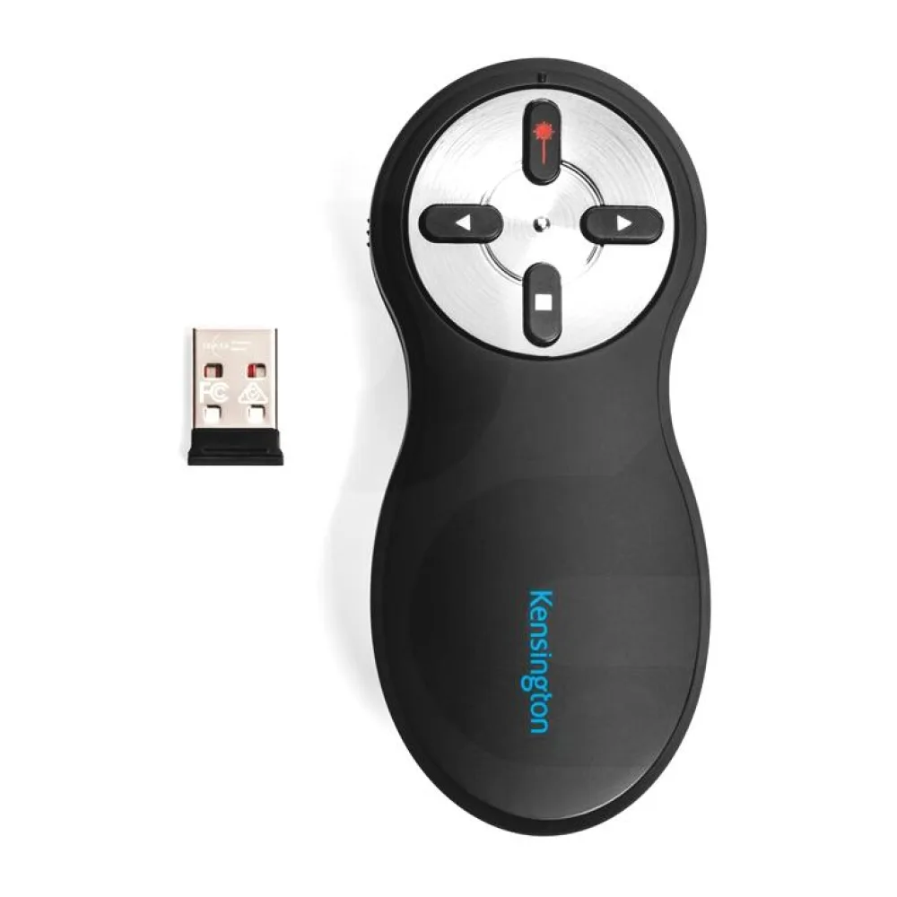 Presentador Inalámbrico 2.4GHZ con Puntero Laser Negro Kensington