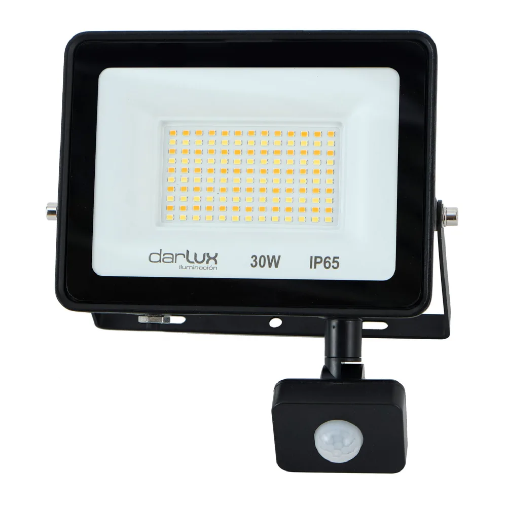 Proyector de Area Led 30W IP65 3 Cct 2,2K -3,5K -5 K Negro C/sensor 278628225 Darlux