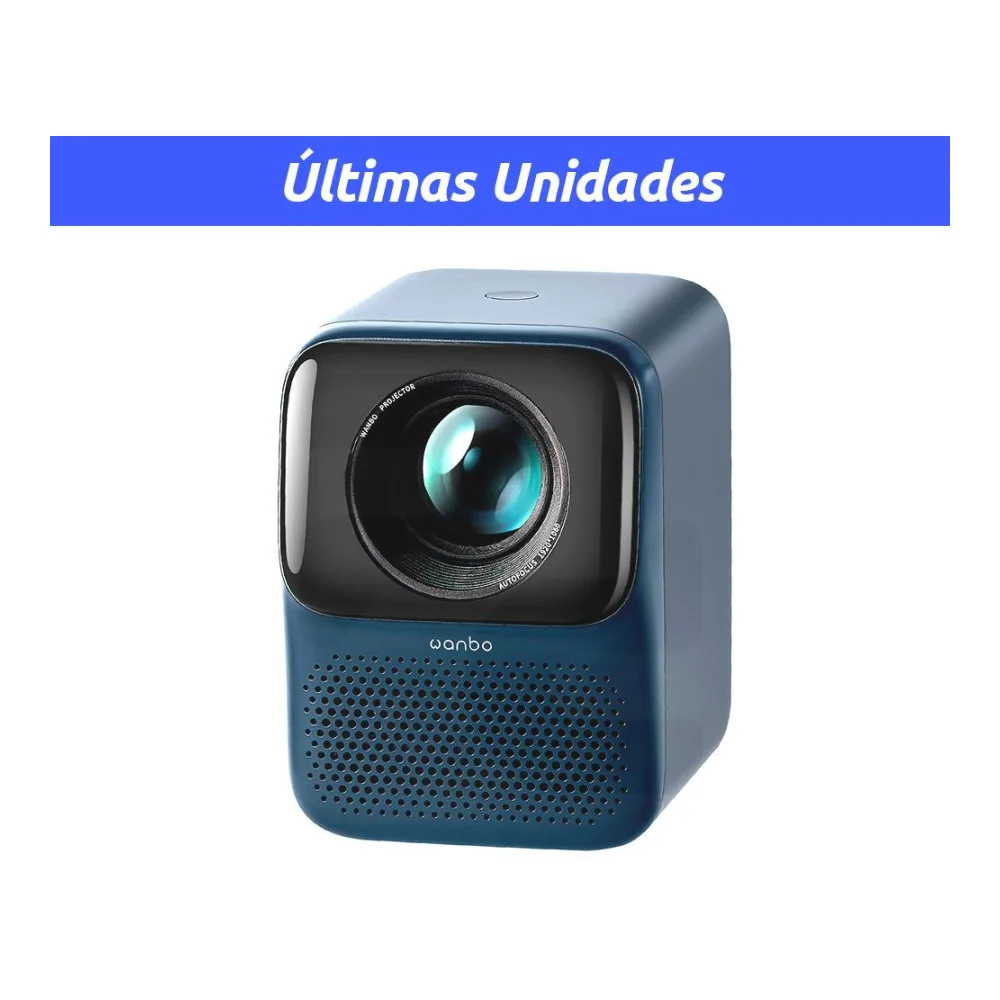 Proyector Wanbo New T2 Max, Led/lcd, 450 Lumenes, Bluetooth, Wifi, Dark Blue