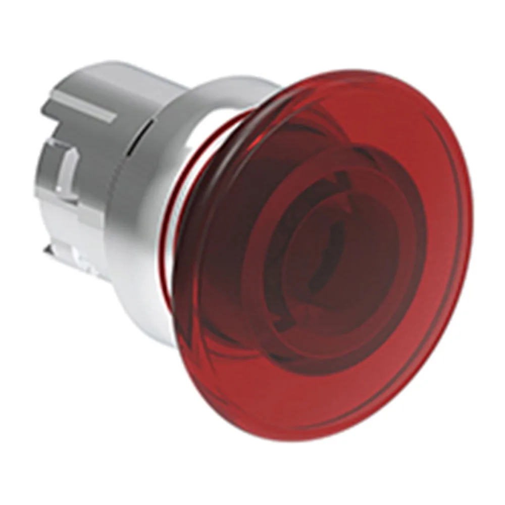 Pulsador Luminoso Emergencia de Impulso Rojo, (cabezal 40MM), 22MM, Metalico 2483672 Lovato