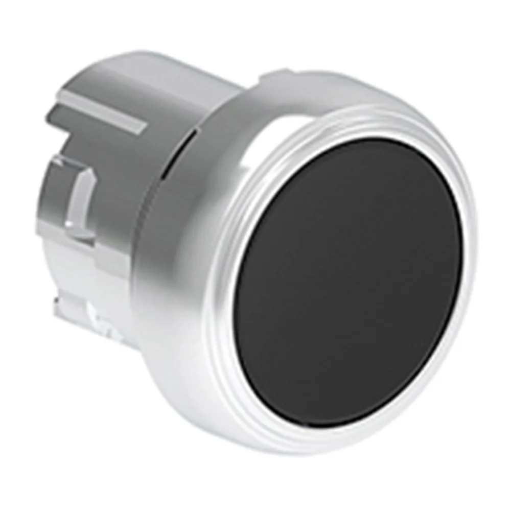 Pulsador Plano Negro (cabezal), Contacto Momentaneo, 22MM, Metalico 2487672 Lovato